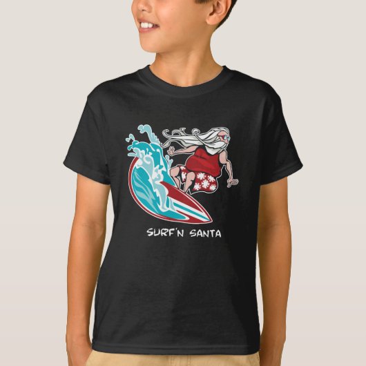 Surf'n Santa T-shirt (Voorkant)