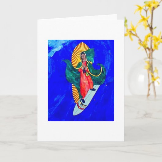 surfnon-wenskaart kaart (Gele Bloem)