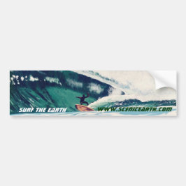 Surfoceaansurfer Bumpersticker Art