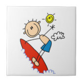 Surfpadfiguur Tegeltje (Voorkant)