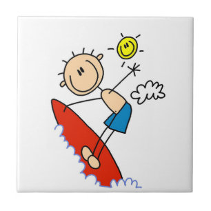 Surfpadfiguur Tegeltje