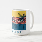 Surfparadijs Miami Beach Florida Koffiemok (Voorkant rechts)