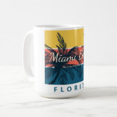 Surfparadijs Miami Beach Florida Koffiemok (Voorkant links)