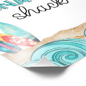 Surfparty Snack Shack Bord Foto Afdruk (Hoek)
