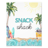 Surfparty Snack Shack Bord Foto Afdruk (Voorkant)