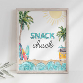 Surfparty Snack Shack Bord Foto Afdruk