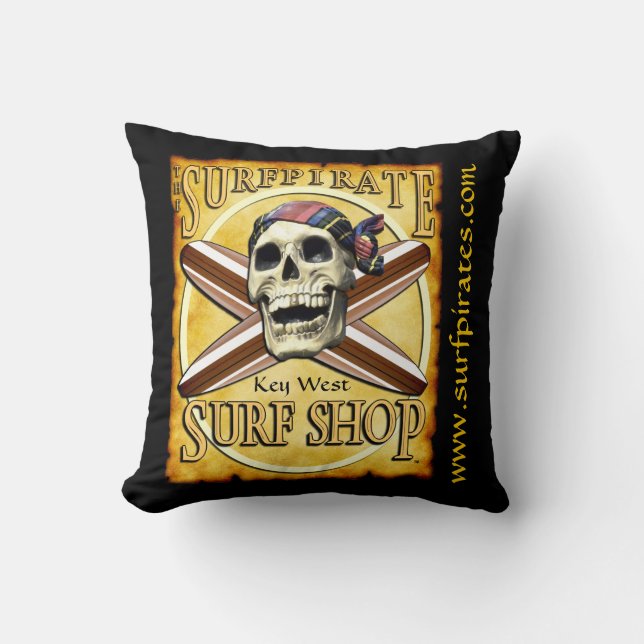 surfpirate surf winkel kussen (Voorkant)
