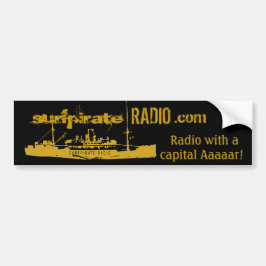 surfpirateRADIO dot com Bumpersticker