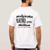 surfpirateRADIO dot com T-shirt (Achterkant)