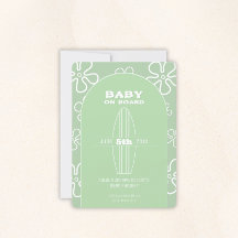 Surfplank Baby Shower - Aangepast Geslacht Neutraa