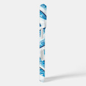 Surfplank blauw patroon Case-Mate iPhone case (Achterkant / Rechts)