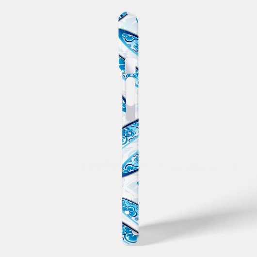 Surfplank blauw patroon Case-Mate iPhone case (Achterkant / Links)
