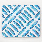 Surfplank blauw patroon muismat (Voorkant)