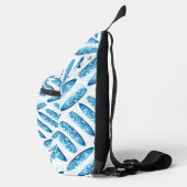 Surfplank blauw patroon sling bag (Rechts)