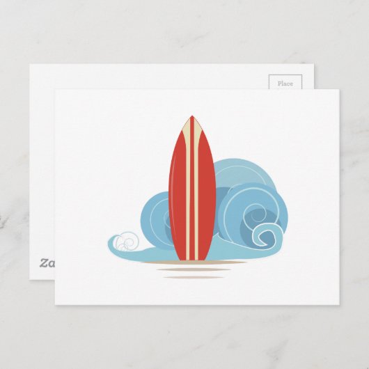 Surfplank Briefkaart (Voorkant / Achterkant)