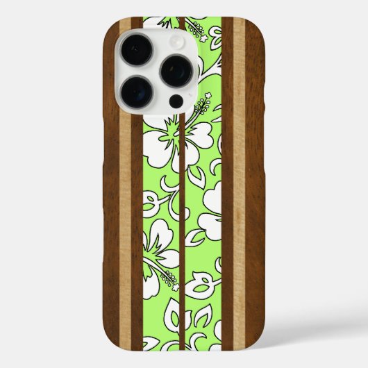 Surfplank Faux van de Hibiscus van Pupukea de Case-Mate iPhone Case (Achterkant)