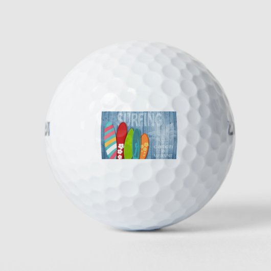 Surfplank Golf Ball Golfballen (Voorkant)