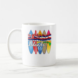 Surfplank Hawaii-vlag Koffiemok