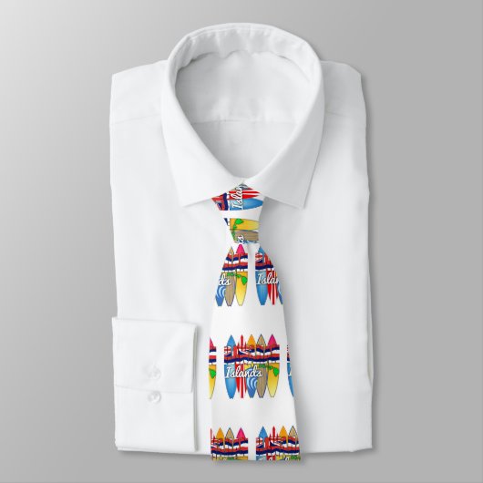 Surfplank Hawaii-vlag Stropdas (Gebonden)