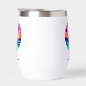 Surfplank in de zonsondergang (Rechts)