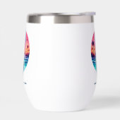 Surfplank in de zonsondergang (Links)