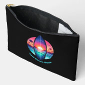 Surfplank in de zonsondergang etui (Open)