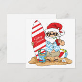 Surfplank Kerstkaart (Voorkant / Achterkant)