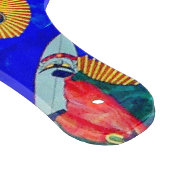 surfplank met blauwe golven snijplank (Hoek)