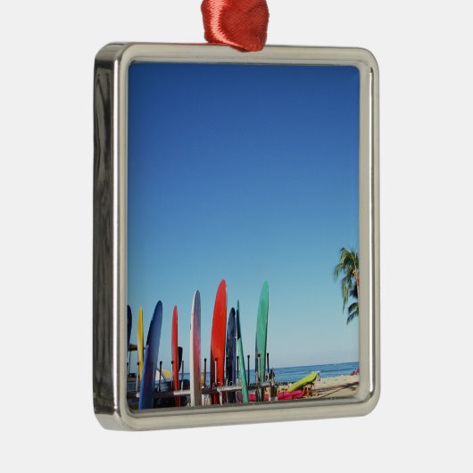 Surfplank Metalen Ornament (Rechts)