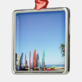 Surfplank Metalen Ornament (Links)