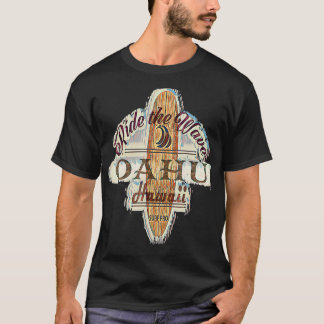 Surfplank noodlijdend Longboard Oahu Hawaii T-shirt