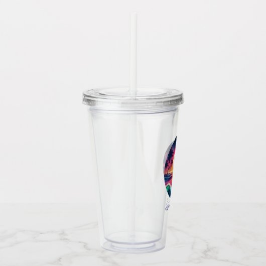 Surfplank-ontsnapping Acryl Drinkbeker (Rechts)