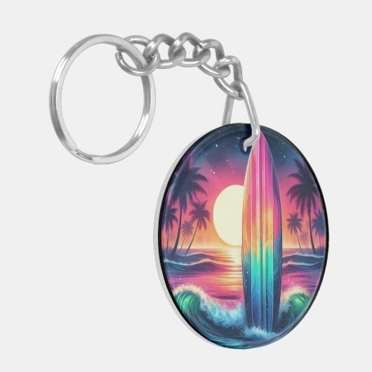 Surfplank-ontsnapping Sleutelhanger (Voorkant Links)