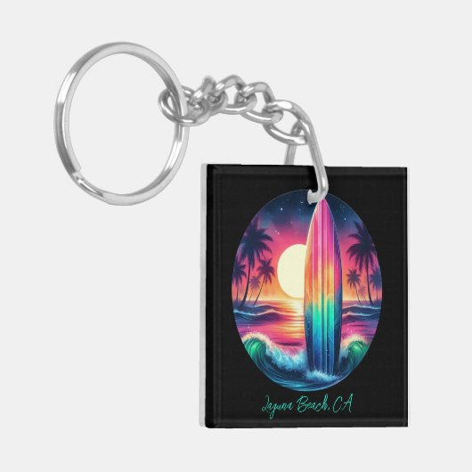 Surfplank-ontsnapping Sleutelhanger (Voorkant Links)