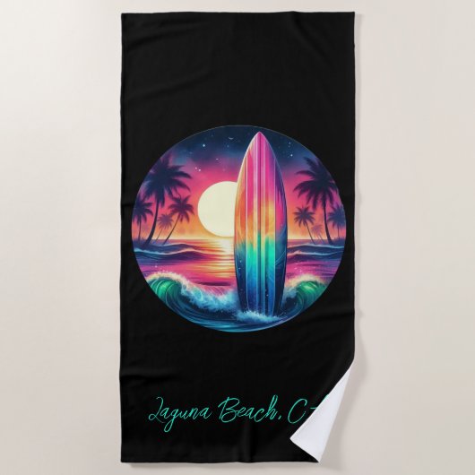 Surfplank-ontsnapping Strandlaken (Voorkant)