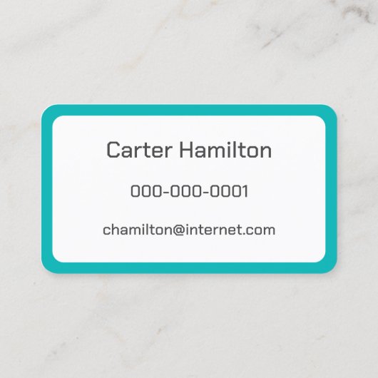 Surfplank op Ocean Beach Visitekaartje (Achterkant)