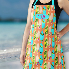 Surfplank Patroon Keuken Chef Bib Schort