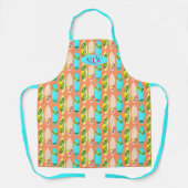 Surfplank Patroon Keuken Chef Bib Schort (Voorkant)