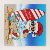 Surfplank Santa Puzzel (Horizontaal)