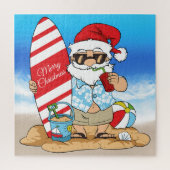Surfplank Santa Puzzel (Verticaal)