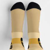 Surfplank Silhouet op Ocean Beach Sand Sokken (Top)