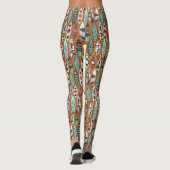 surfplank-sinaasappel leggings (Achterkant)