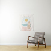 Surfplank Strand Baby Shower Wandkleed (In situ)