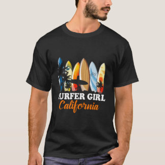 Surfplank surfen Californië strand zomer T-shirt