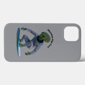 Surfplank Surfen Space Martian Rijden op een Wave  Case-Mate iPhone Case (Achterkant (horizontaal))