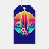 Surfplank Tropical Beach- Cadeaulabel (Achterkant)