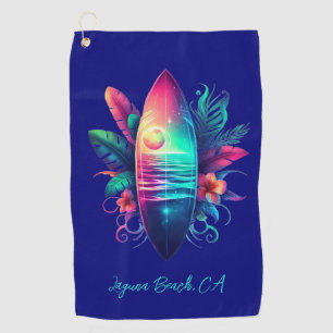 Surfplank Tropical Beach- Golfhanddoek