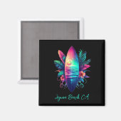 Surfplank Tropical Beach- Magneet (Voorkant / Achterkant)