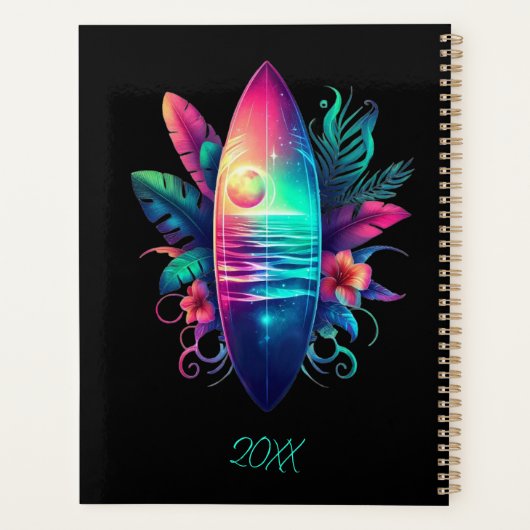 Surfplank Tropical Beach- Planner (Achterkant)