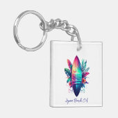 Surfplank Tropical Beach- Sleutelhanger (Voorkant Links)